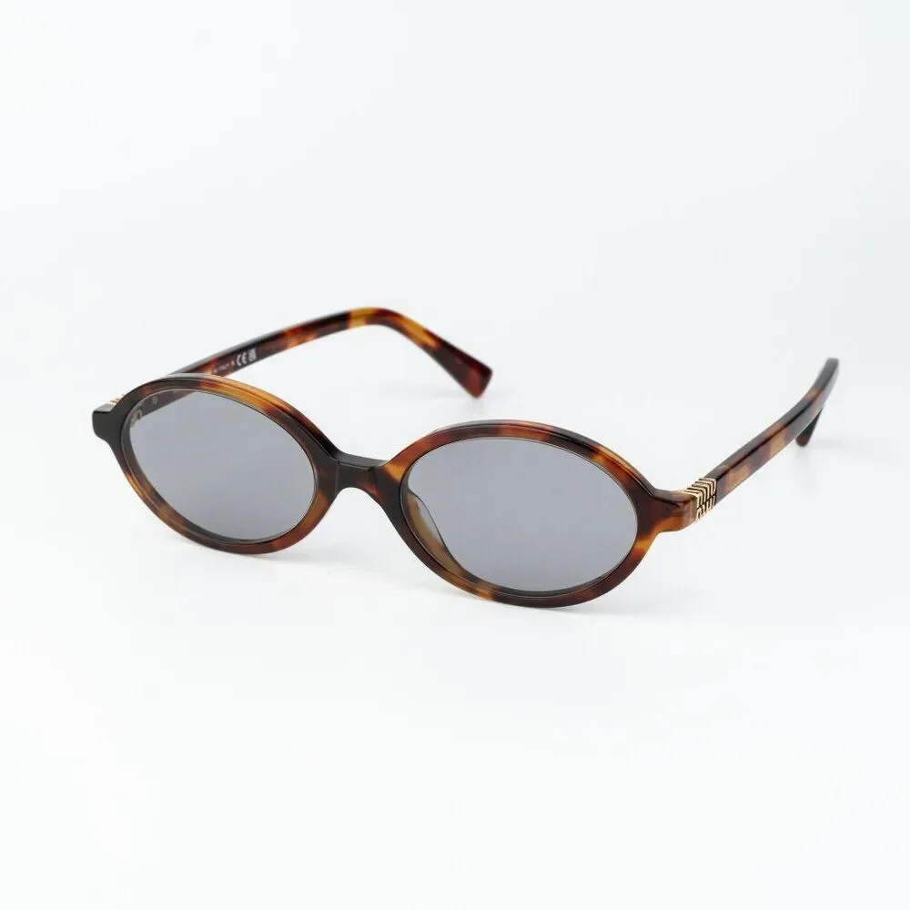 Miu Miu REGARD Men Sunglasses Havana Mahogany Grey MU04ZS 21C40O NEW AUTHENTIC